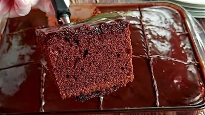 طريقة عمل كيكة الشكولاطة بالماء المغلي خفيفة