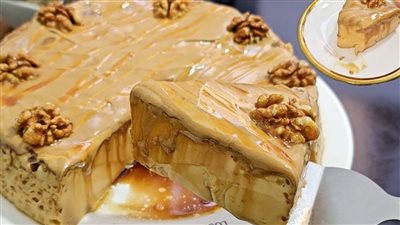طريقة عمل تحلية بدون فرن ولا دقيق بحليب والقهوة