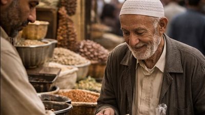 مررت على البزورية لأشتري بهارات فوقفت عند محل يزدحم عليه الناس