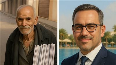على يمين الصوره الذي يضع نظارات شمسية
