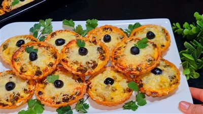 طريقة عمل ميني كيش بعجينة اقتصادية سهلة