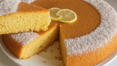 طريقة عمل بسبوسة بدون بيض تذوب في الفم